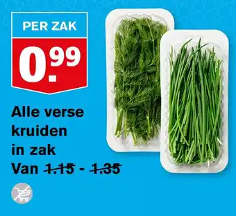 Hoogvliet Alle verse kruiden in zak aanbieding