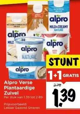 Vomar Voordeelmarkt Alpro Verse Plantaardige Zuivel aanbieding