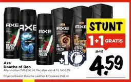 Vomar Voordeelmarkt Axe Douche of Deo aanbieding