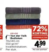 Vomar Voordeelmarkt Van der Valk Badlaken aanbieding