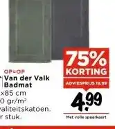 Vomar Voordeelmarkt OP=OP Van der Valk Badmat aanbieding