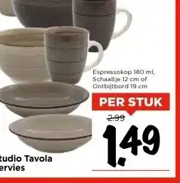 Vomar Voordeelmarkt Studio Tavola Servies aanbieding