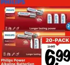 Vomar Voordeelmarkt Philips Power Alkaline Batterijen aanbieding