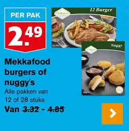 Hoogvliet Mekkafood burgers of nuggy's aanbieding