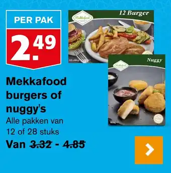 Hoogvliet Mekkafood burgers of nuggy's aanbieding