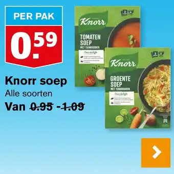 Hoogvliet Knorr soep aanbieding