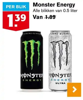 Hoogvliet Monster Energy aanbieding