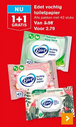 Hoogvliet Edet vochtig toiletpapier aanbieding