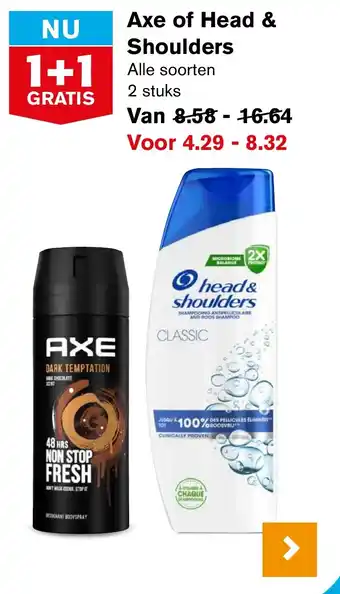 Hoogvliet Axe of Head & Shoulders aanbieding