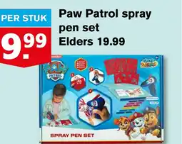 Hoogvliet Paw Patrol spray pen set aanbieding