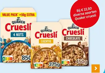 Hoogvliet Quaker cruesli aanbieding