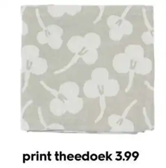 HEMA print theedoek aanbieding