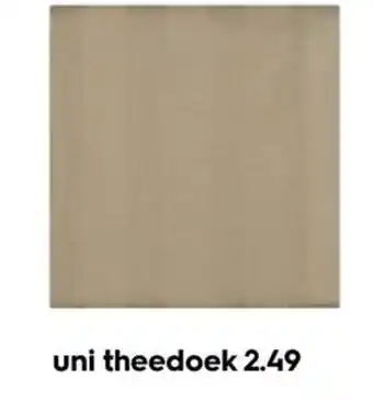 HEMA uni theedoek aanbieding