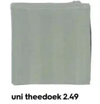 HEMA uni theedoek aanbieding