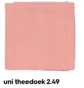 HEMA uni theedoek aanbieding