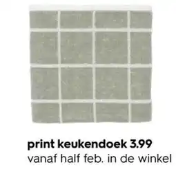 HEMA print keukendoek aanbieding