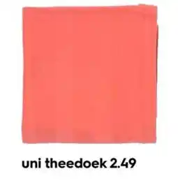 HEMA uni theedoek aanbieding