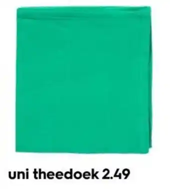 HEMA uni theedoek aanbieding