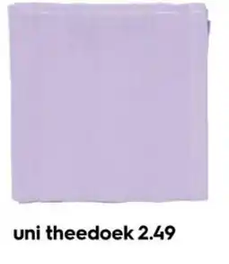 HEMA uni theedoek aanbieding