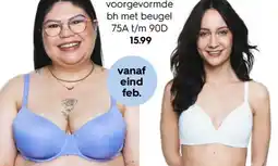 HEMA voorgevormde bh met beugel 75A t/m 90D aanbieding