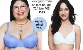 HEMA voorgevormde bh met beugel 75A t/m 90D aanbieding