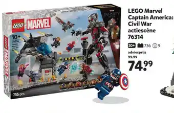 Intertoys LEGO Marvel Captain America: Civil War actiescène 76314 aanbieding