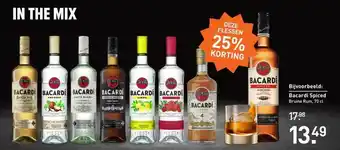 Gall & Gall Bacardi Spiced Bruine Rum, 70 Cl 25% Korting aanbieding