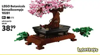 Intertoys LEGO Botanicals bonsaiboompje 10281 aanbieding