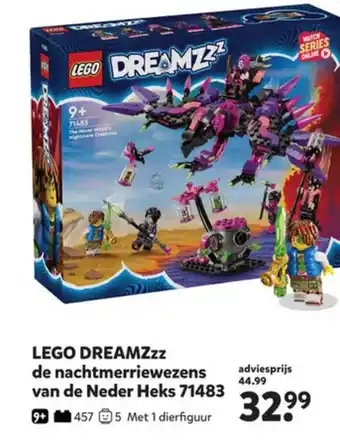 Intertoys LEGO DREAMZzz de nachtmerriewezens van de Neder Heks 71483 aanbieding