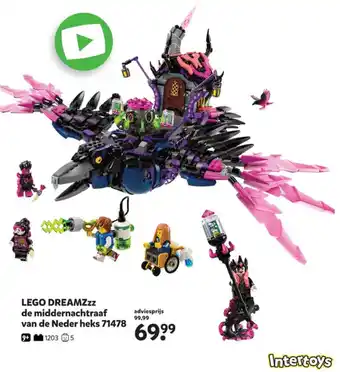 Intertoys LEGO DREAMZzz de middernachtraaf van de Neder heks 71478 aanbieding