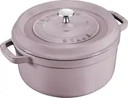 Bol.com Staub Braadpan - Rond - 24 cm - Roze aanbieding