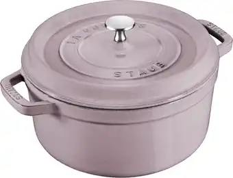 Bol.com Staub Braadpan - Rond - 24 cm - Roze aanbieding