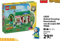 Intertoys LEGO Animal Crossing kleermakerij van de zusjes Able 77055 aanbieding