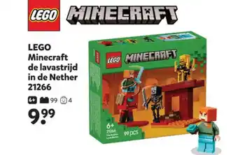 Intertoys LEGO Minecraft de lavastrijd in de Nether 21266 aanbieding