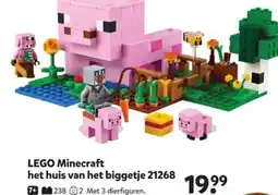 Intertoys LEGO Minecraft het huis van het biggetje 21268 aanbieding