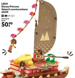 Intertoys LEGO Disney Princess Vaiana's avonturenkano 43270 aanbieding