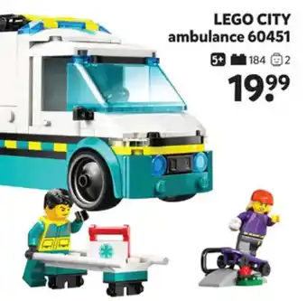 Intertoys LEGO CITY ambulance 60451 aanbieding