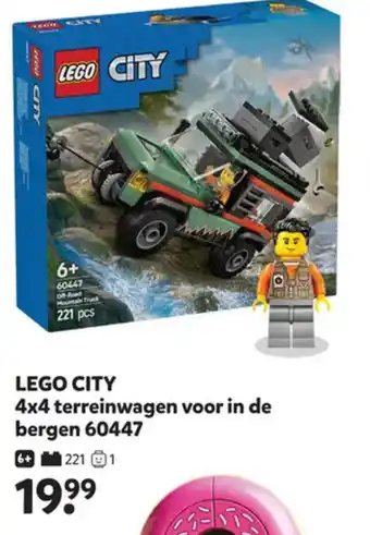 Intertoys LEGO CITY 4x4 terreinwagen voor in de bergen 60447 aanbieding