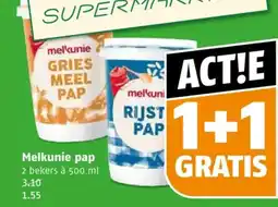 Poiesz Melkunie pap aanbieding