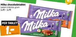 Poiesz Milka chocoladetablet aanbieding