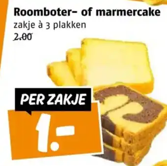 Poiesz Roomboter of marmercake aanbieding