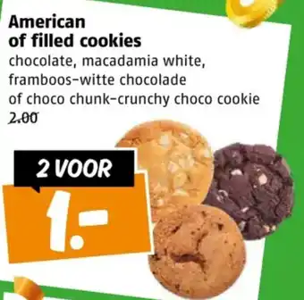 Poiesz American of filled cookies aanbieding