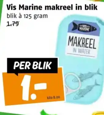 Poiesz Vis Marine makreel in blik aanbieding