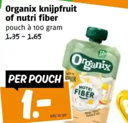 Poiesz Organix knijpfruit of nutri fiber aanbieding