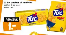 Poiesz LU tuc crackers of minibites aanbieding