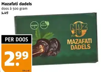 Poiesz Mazafati dadels aanbieding