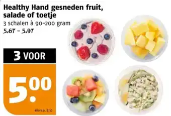 Poiesz Healthy Hand gesneden fruit, salade of toetje aanbieding