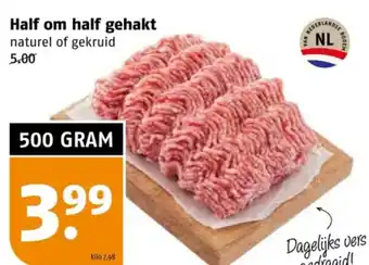 Poiesz Half om half gehakt aanbieding