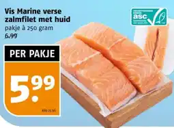 Poiesz Vis Marine verse zalmfilet met huid aanbieding