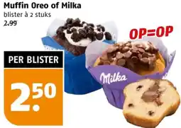 Poiesz Muffin Oreo of Milka aanbieding